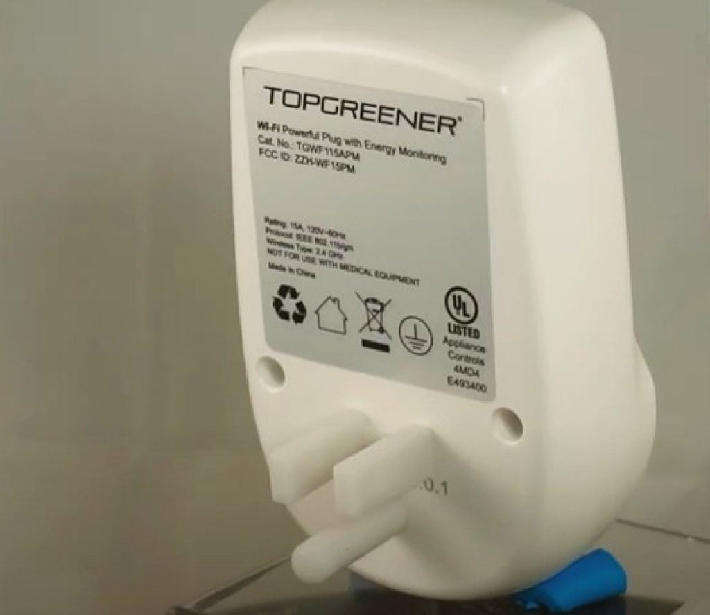 TOPGREENER Smart Plug For Energy Monitoring