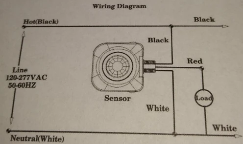 wiring diagram of adding a motion sensor to a light