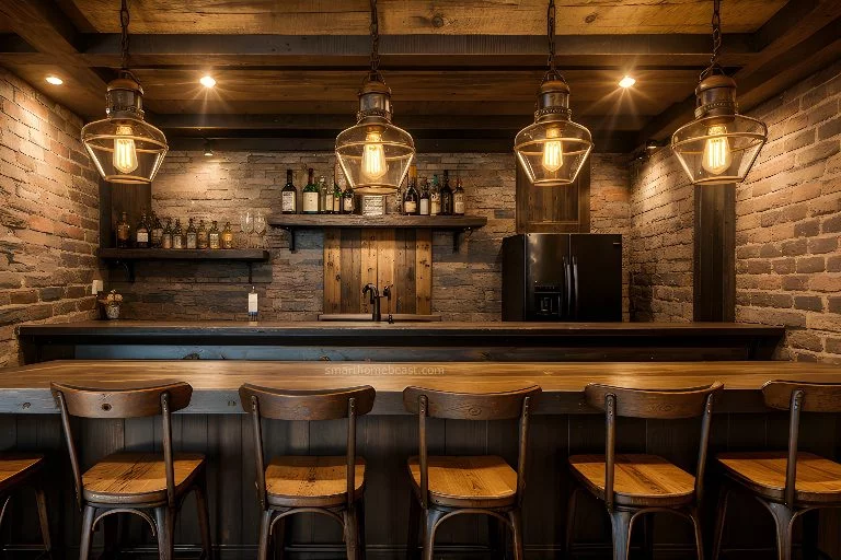 Rustic Chic Home Bar Concept