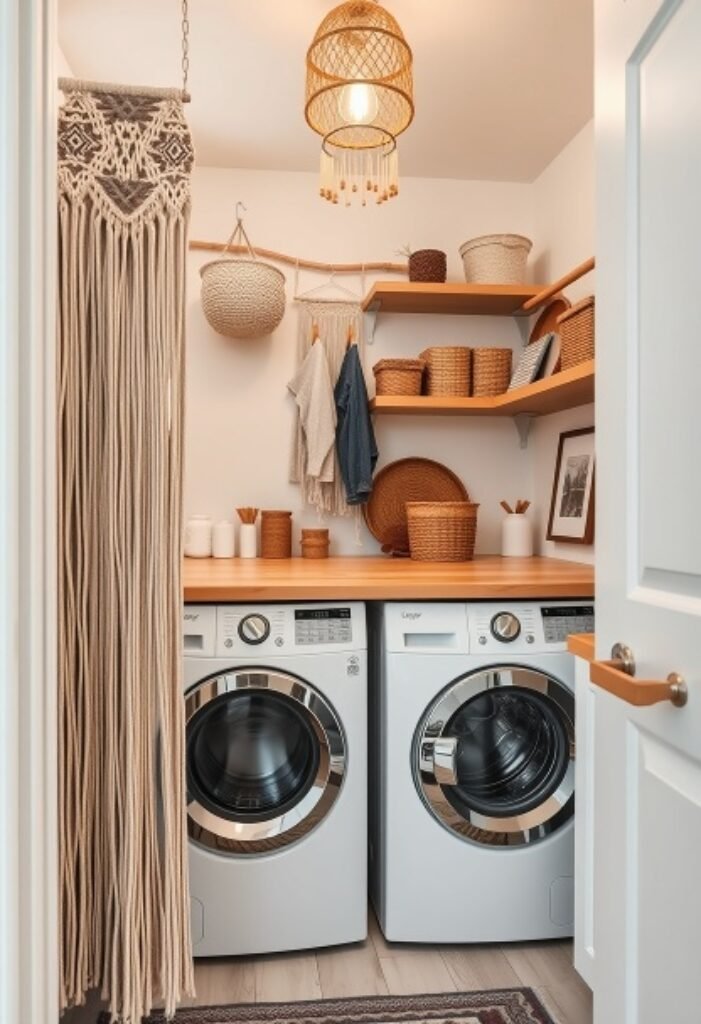 Bohemian Chic Laundry Room