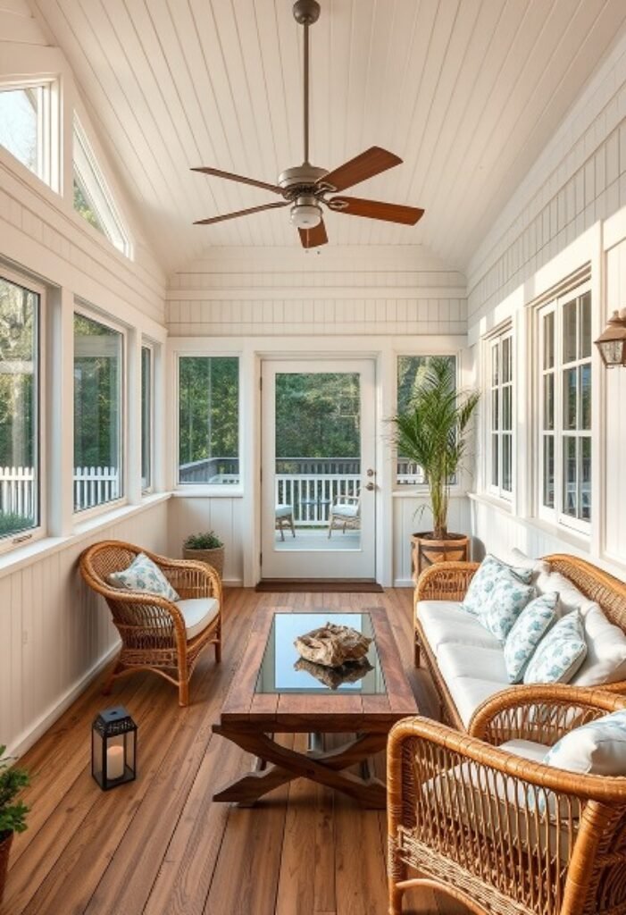 Coastal Breeze Sunroom - A Tranquil Oasis of Light and Airiness