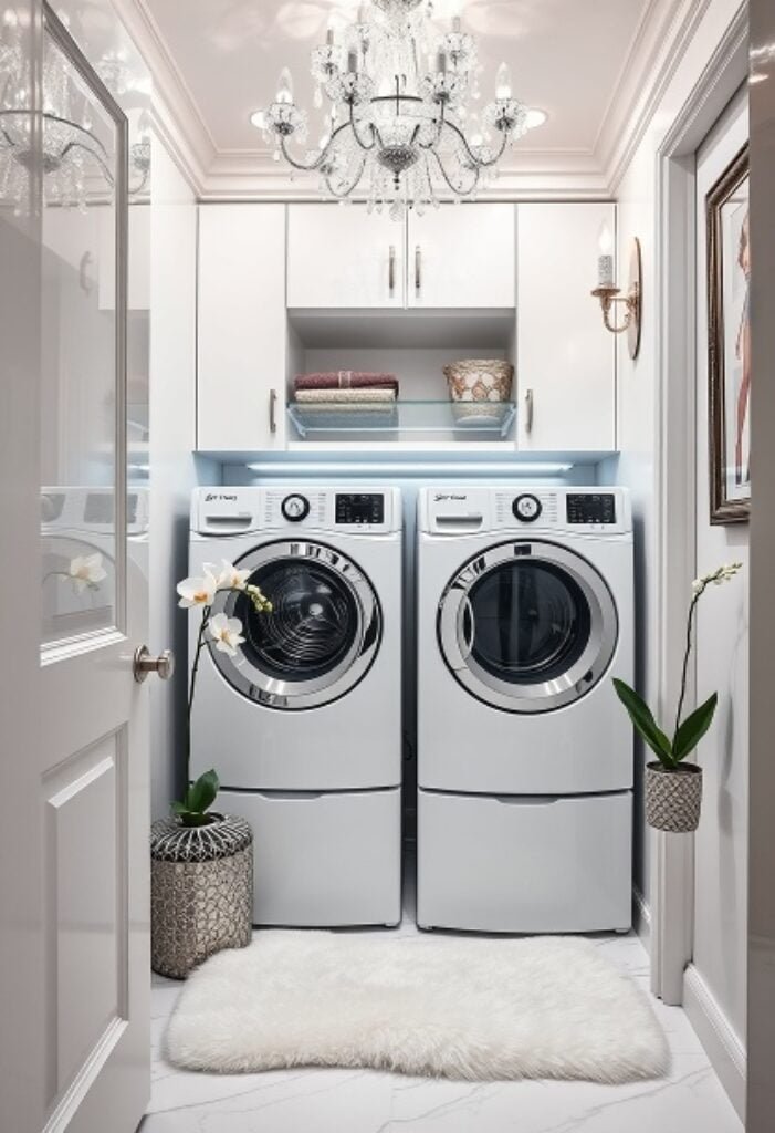 Contemporary Glam Laundry Room