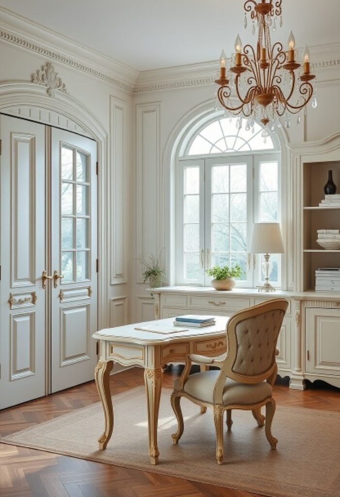 French Provincial Study with Elegant Details