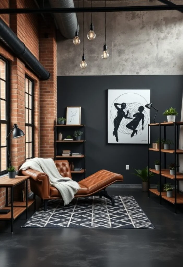 Industrial Zen Loft - A Harmonious Blend of Edge and Calm