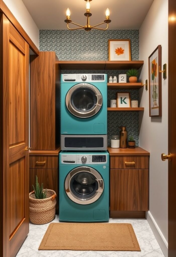 Mid-Century Modern Laundry Room