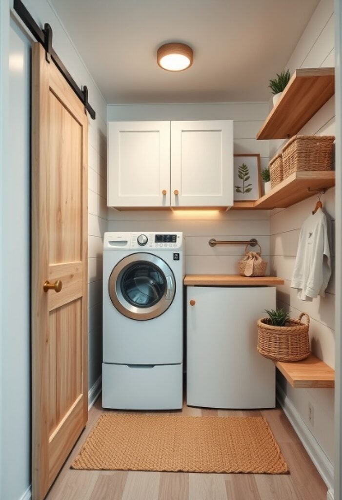 Minimalist Scandinavian Laundry Room