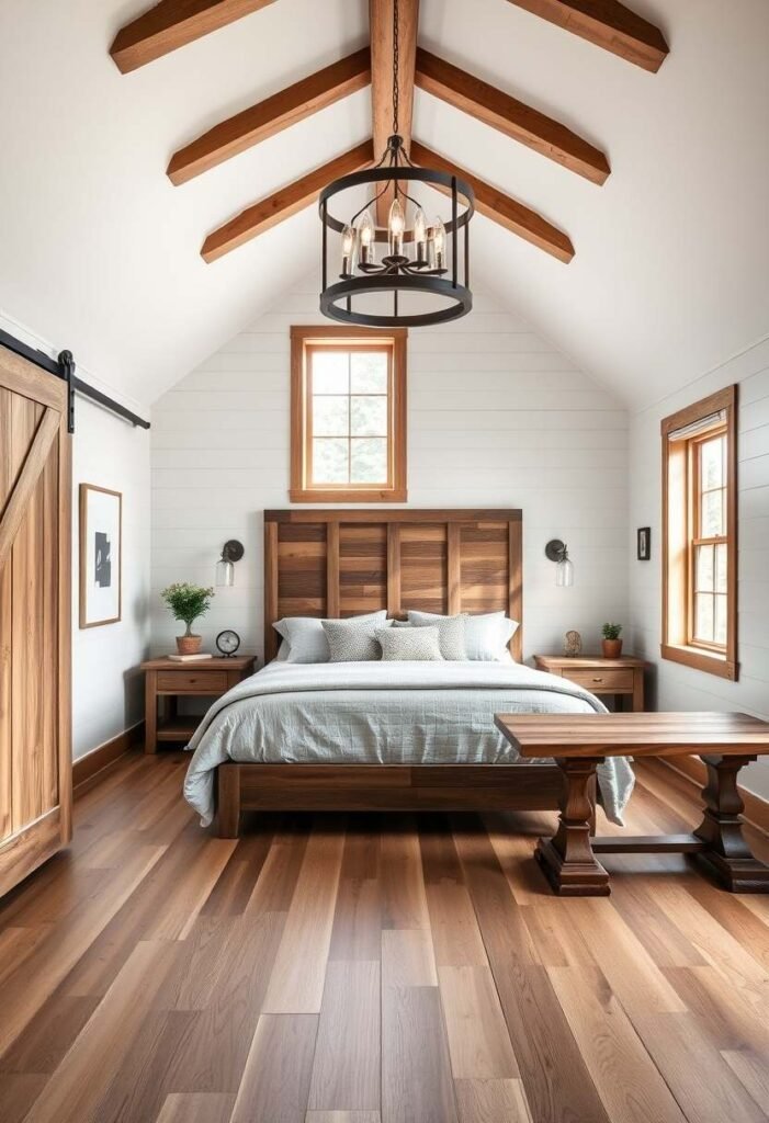 Modern Farmhouse Master Suite - A Harmonious Blend of Rustic Charm and Contemporary Comfort