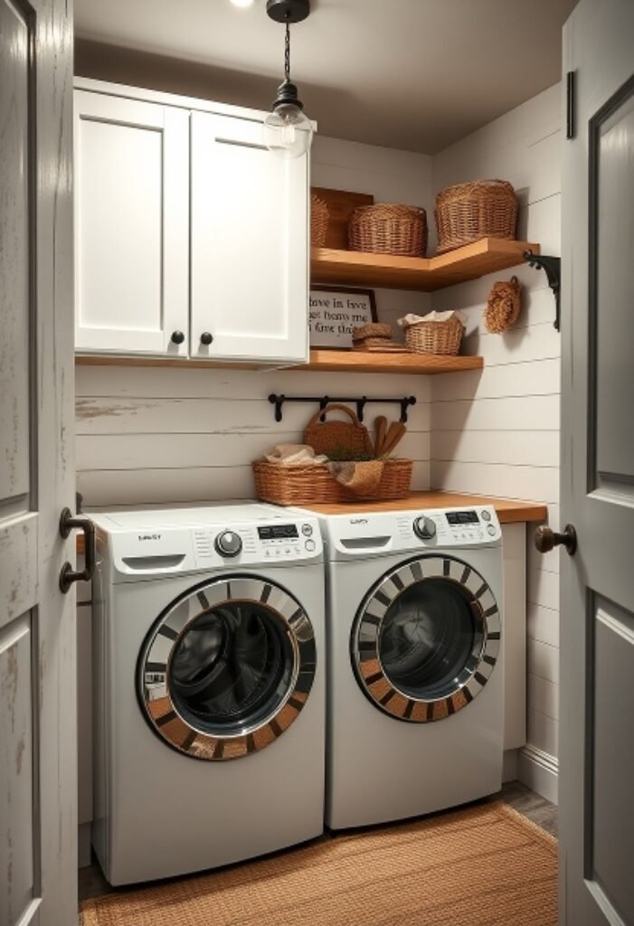 Rustic Farmhouse Laundry Room 