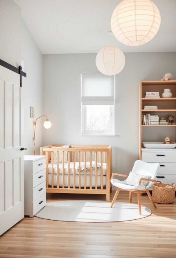 Scandinavian-Inspired Minimalist Nursery