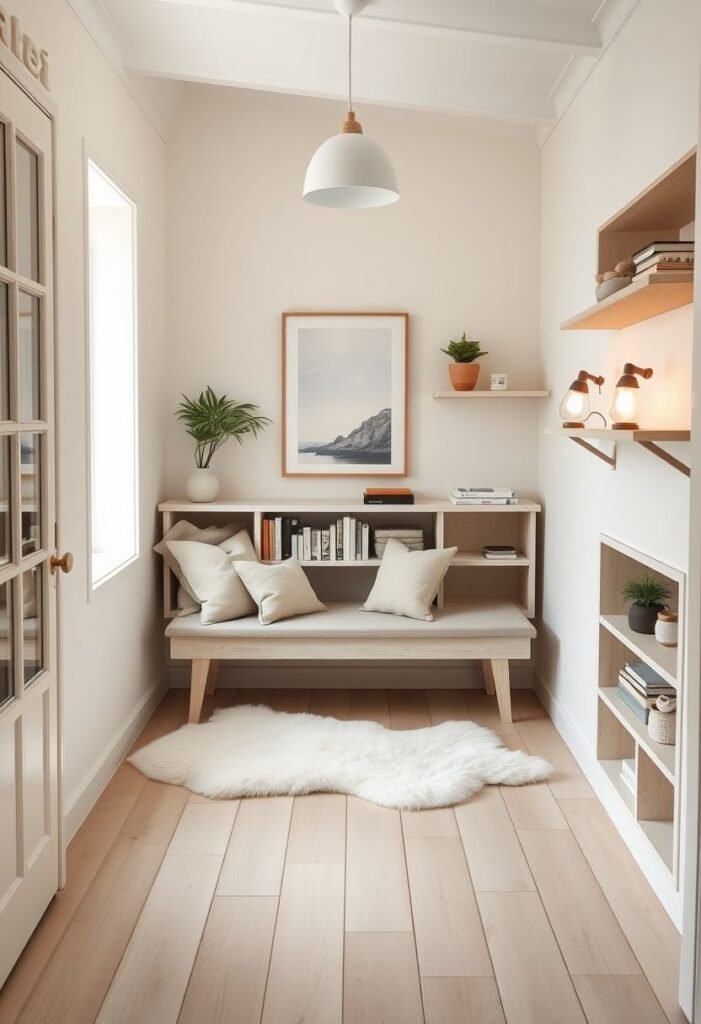 Scandinavian Zen Haven - Where Minimalism Meets Cozy Comfort