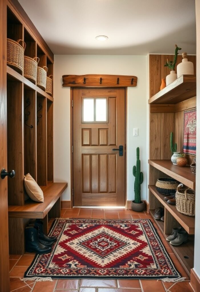 Southwestern Mudroom - Earthy Tones and Desert Vibes in Every Detail