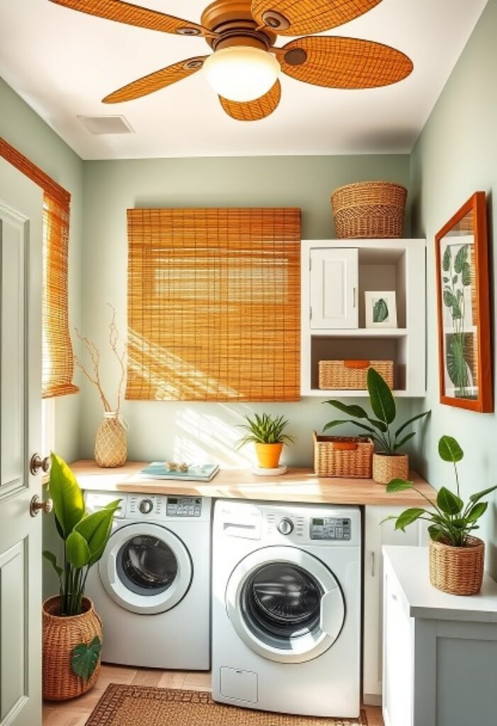 Tropical Oasis Laundry Room