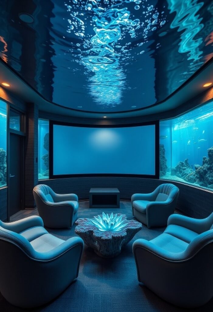 Underwater Fantasy Theater - Immersive Oceanic Serenity Meets Cutting-Edge Cinema