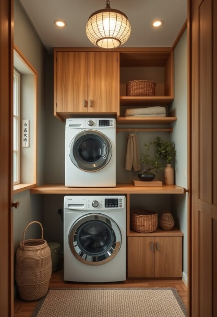 Zen-Inspired Laundry Room 