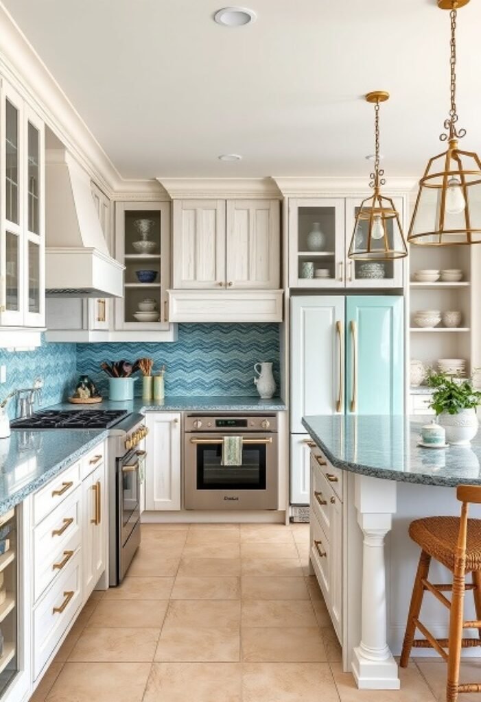 Coastal Breeze Kitchen with Nautical Elements