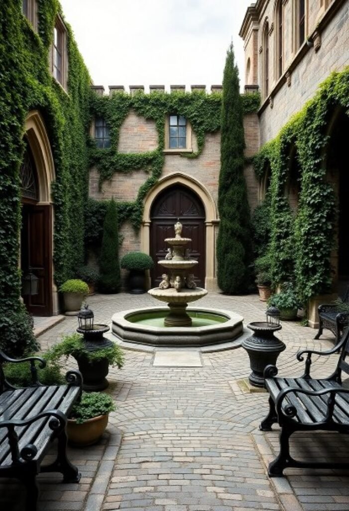 Gothic Courtyard - A Mystical Outdoor Escape