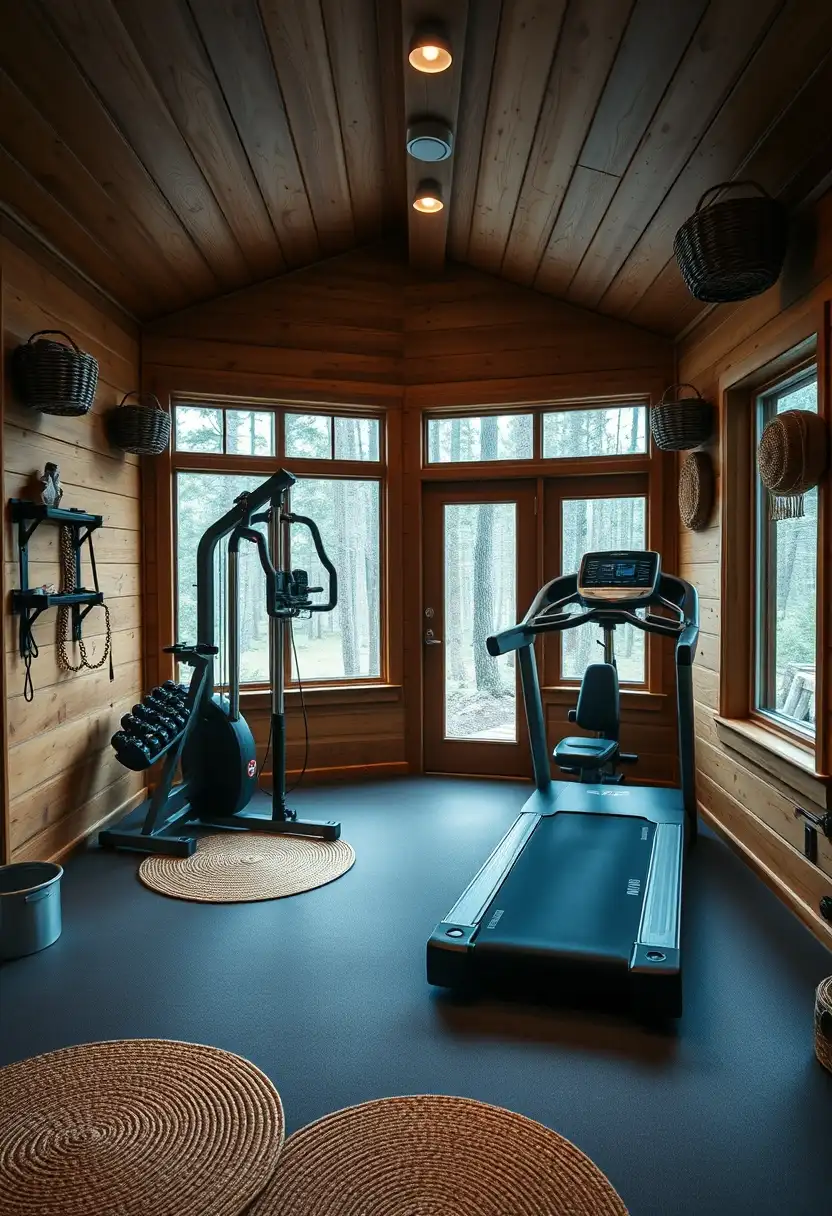 Rustic Cabin Gym 2