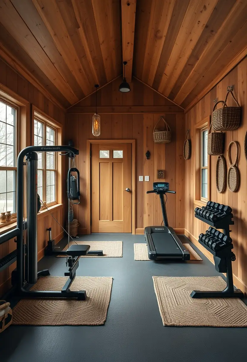 Rustic Cabin Gym