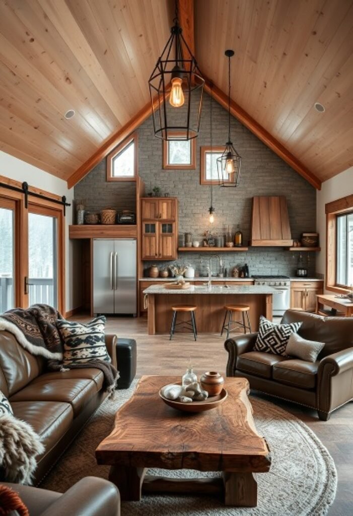 Rustic Chic Loft with Earthy, Natural Elements