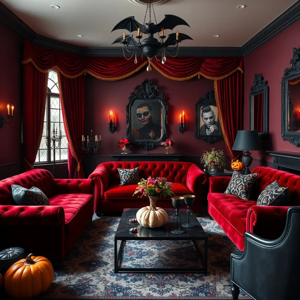 Vampire’s Lounge Halloween theme for Timeless Gothic Luxury