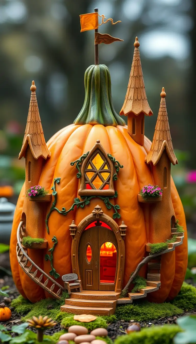 Pumpkin Castle for Fairy Royalty house Idea 2