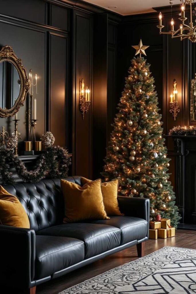 Art Deco-Inspired Black Christmas – Timeless Elegance Meets Festive Glamour