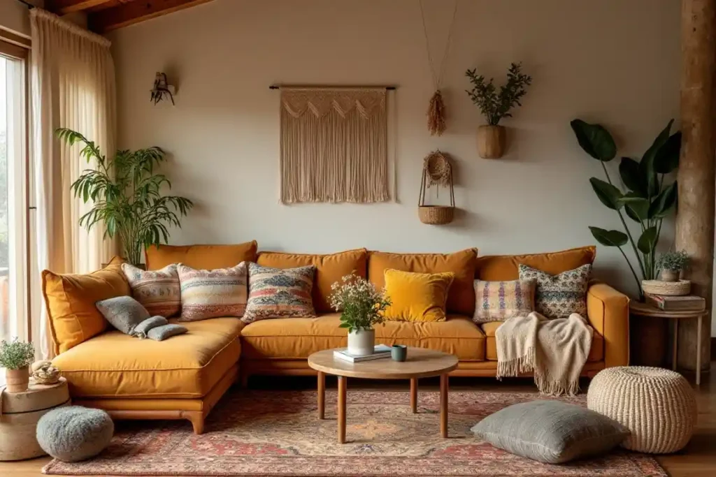 Bohemian Autumn Getaway Living room idea 2