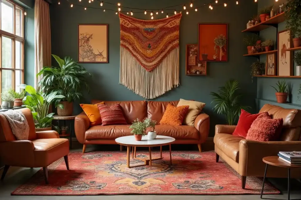 Eclectic Autumn Fusion Living room idea 2