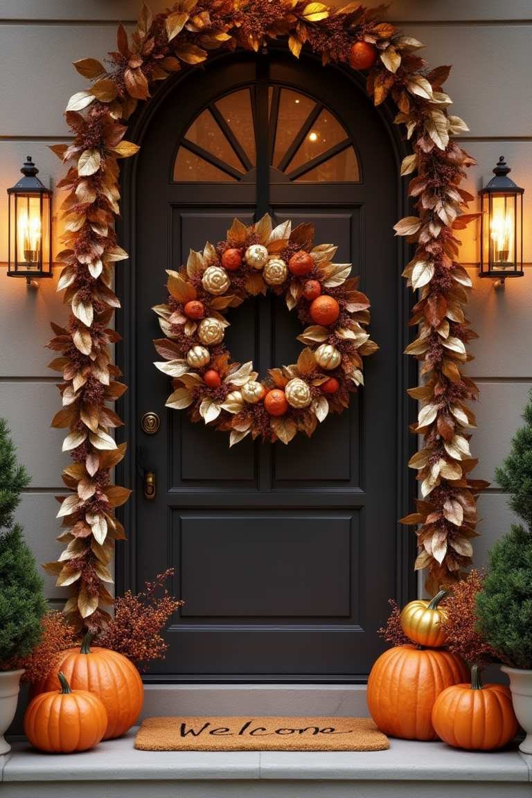 Golden Glow Entryway - Metallic Autumn Luxe