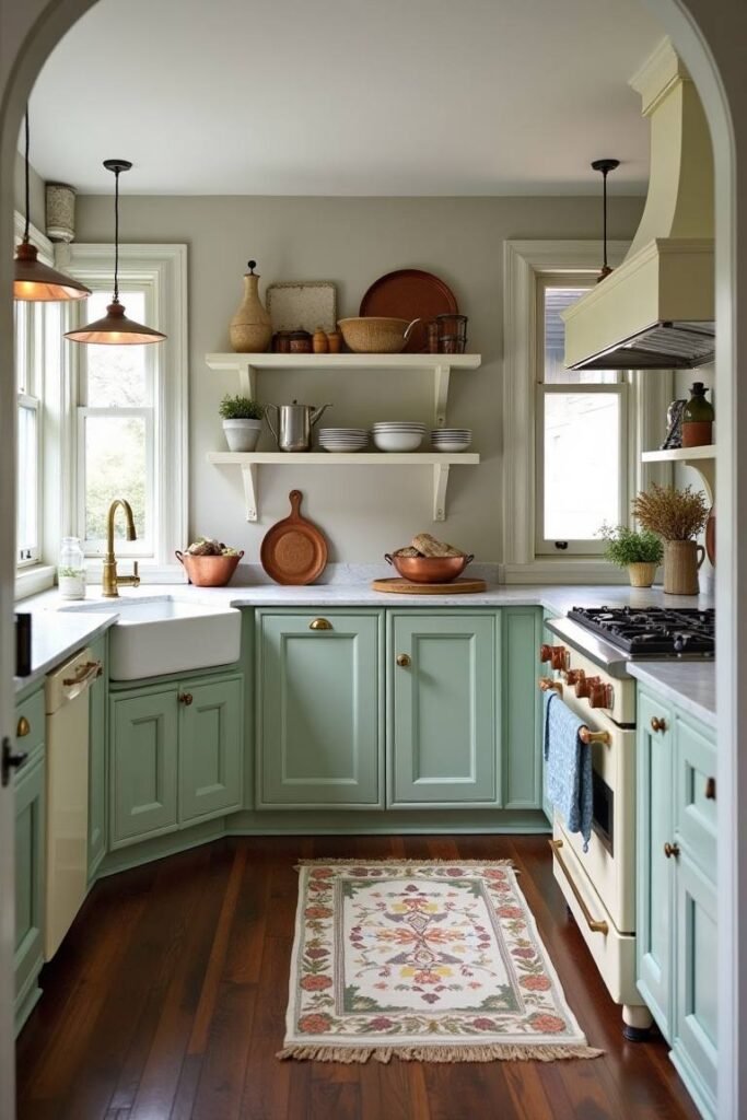 French Country Kitchen with Vintage Charm