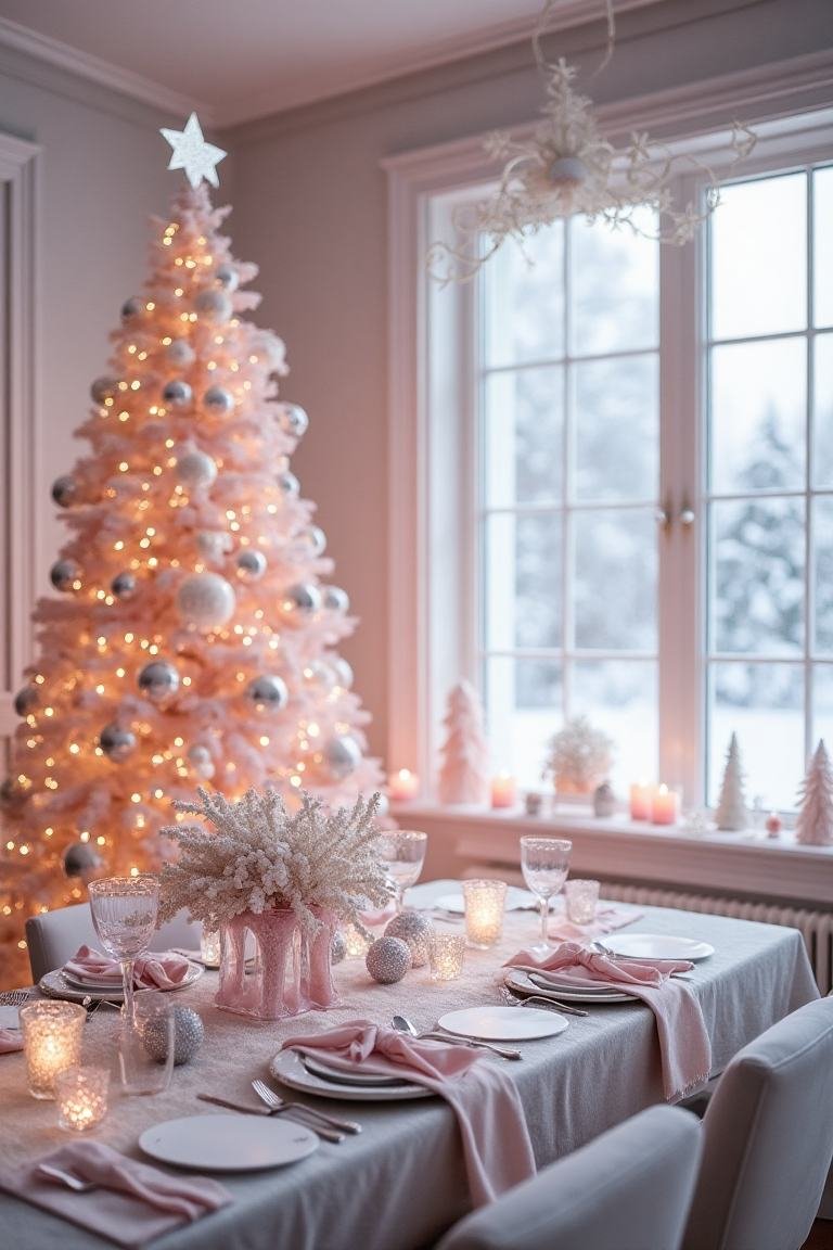 Frosted Pink Wonderland - Icy Pastels and Glass Accents