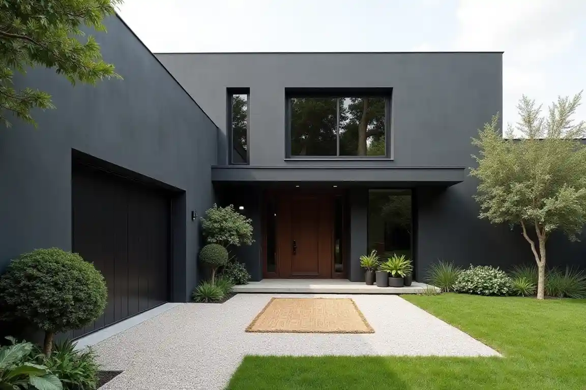 Minimalist Courtyard Entrance Farmhouse idea 2