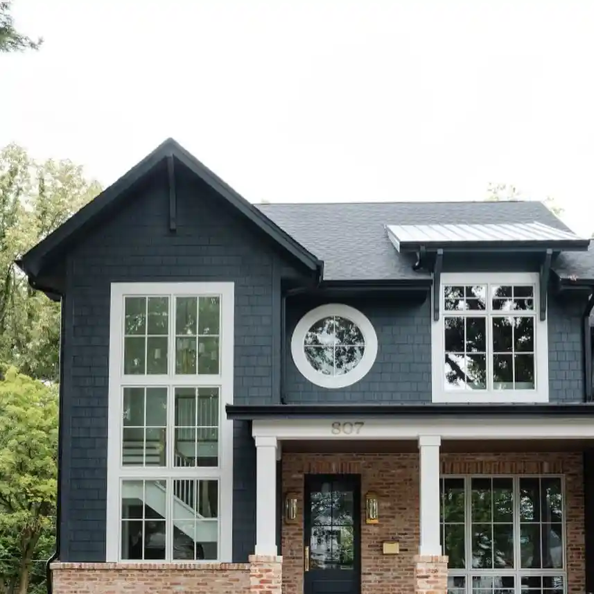 Modern Black Farmhouse Exterior Inspiration idea 1