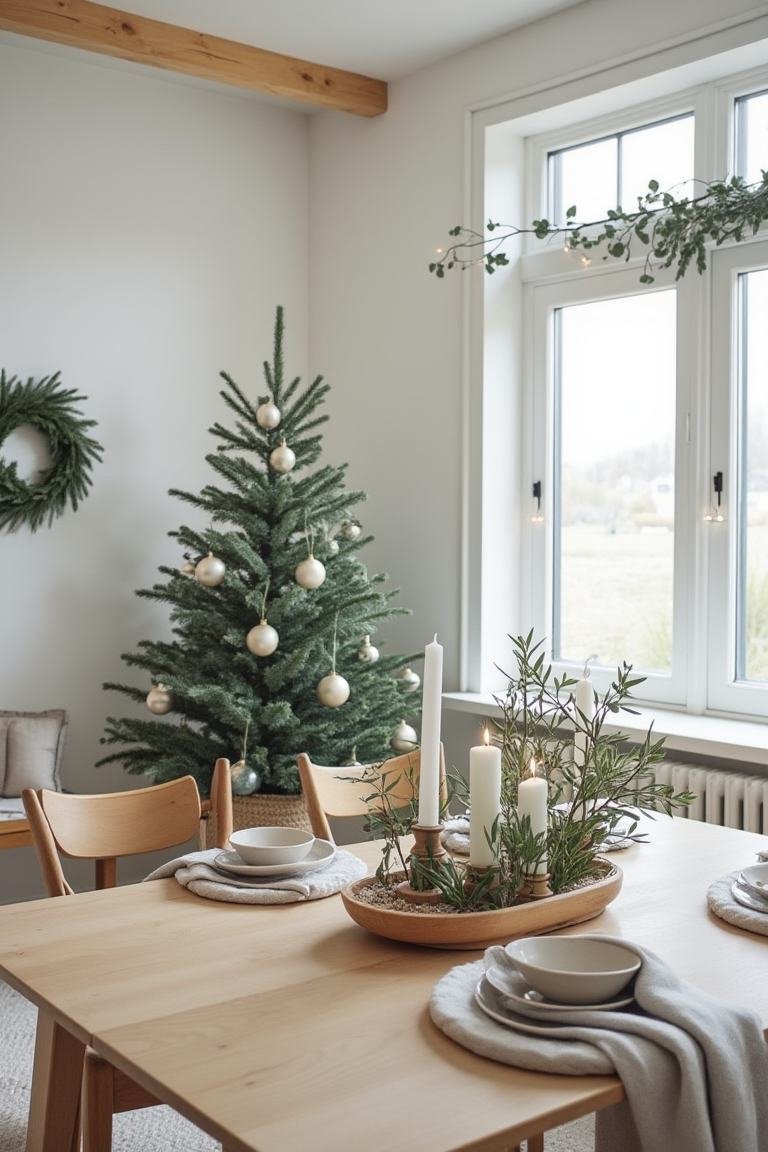 Nordic Minimalist - White, Wood, and Greenery