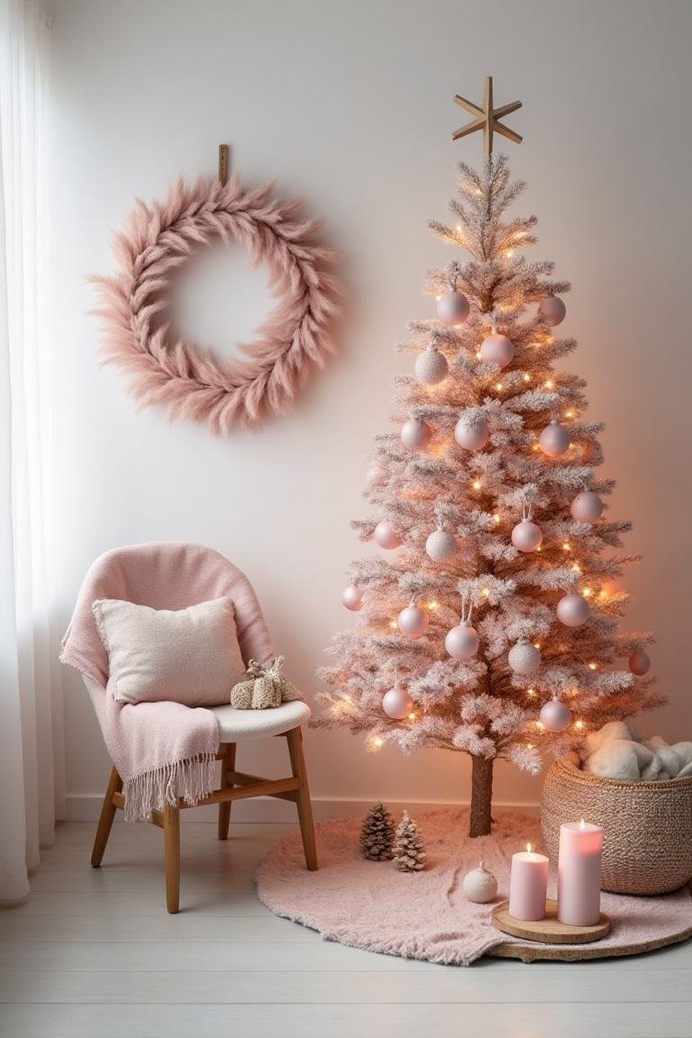 Nordic Pink Christmas - Simplicity and Natural Elements