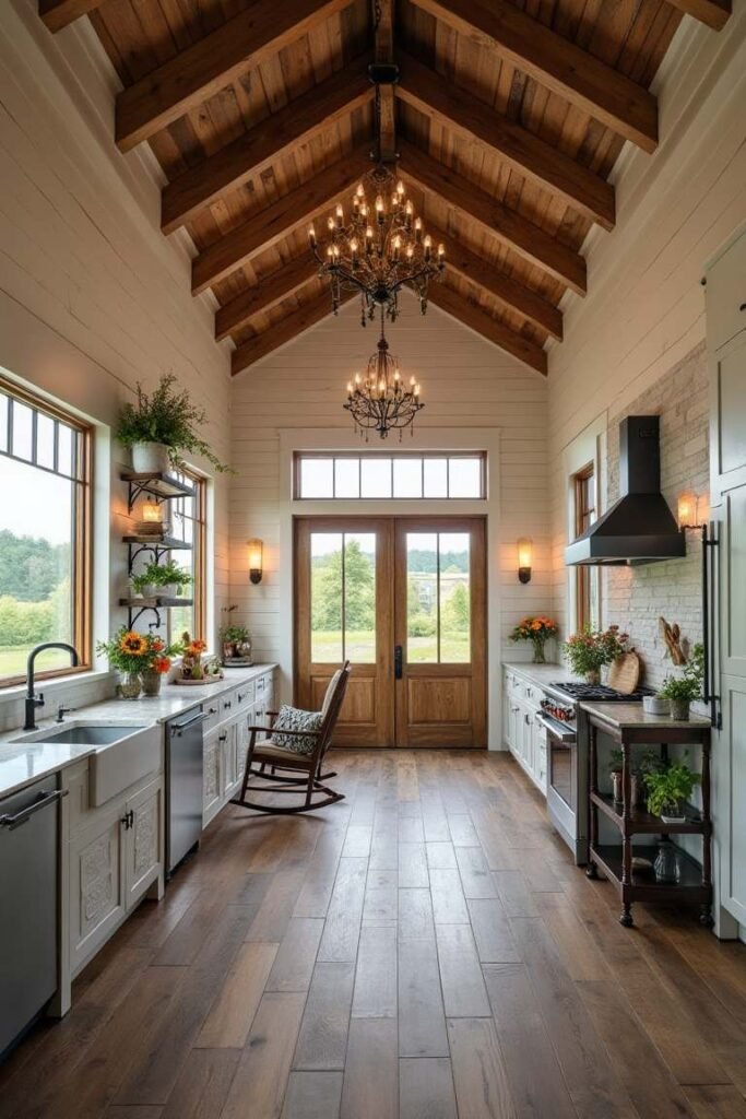 Rustic Farmhouse with Modern Touches - A Blend of Tradition and Contemporary Elegance