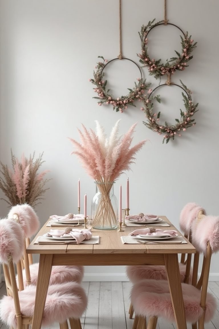 Scandinavian Minimalism - Soft Pink and White Elegance