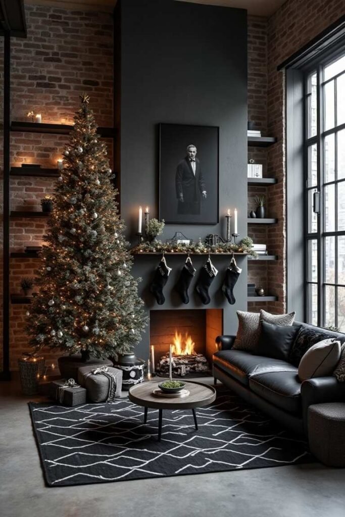 Urban Loft Black Christmas – Industrial Charm Meets Modern Holiday Elegance