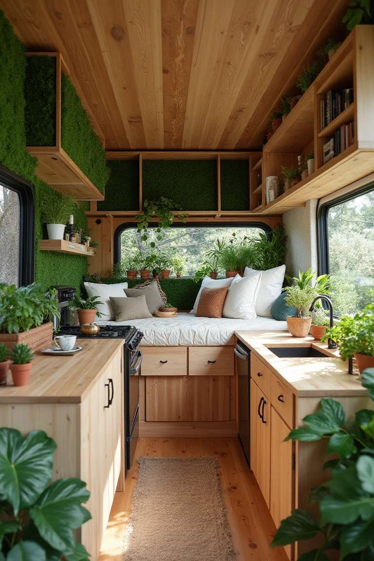 Lush Biophilic Camper – Modern Living in Harmony with Nature