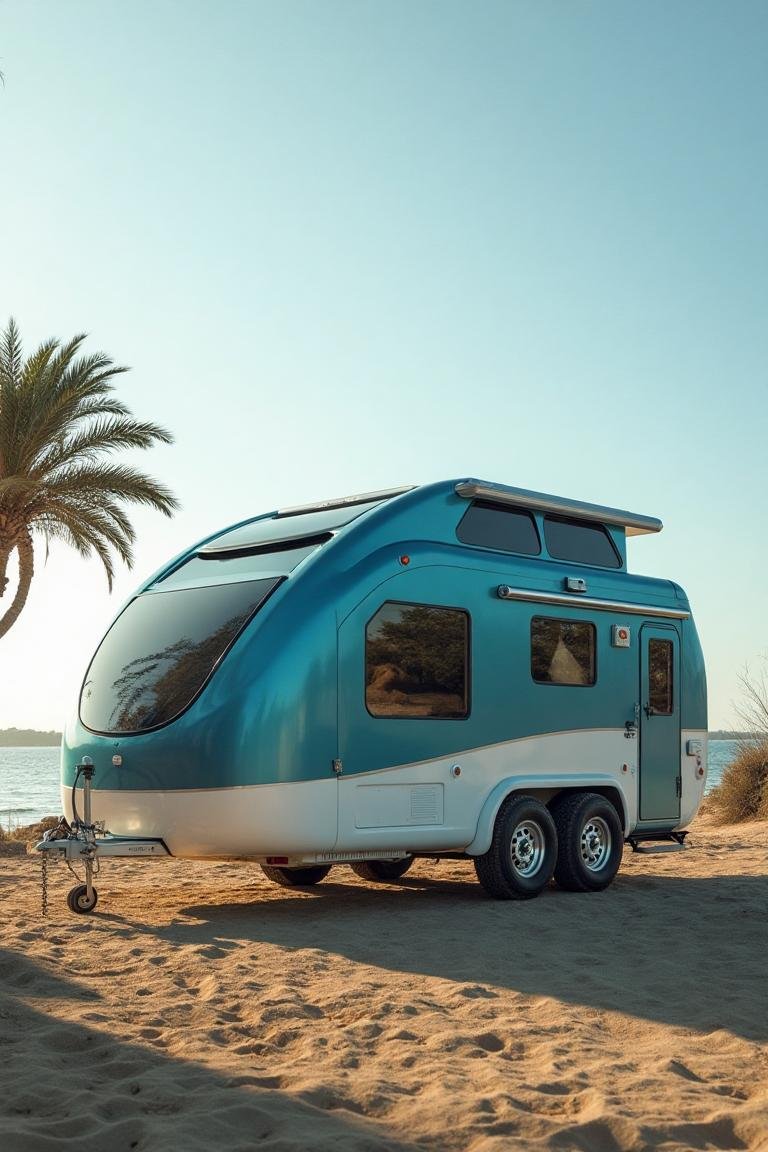 Azure Escape Camper - Coastal Elegance with Off-Road Capability