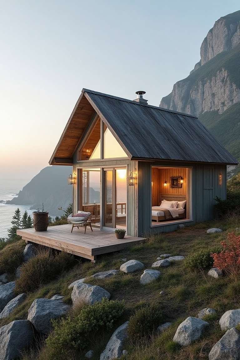 Sunset Haven – Coastal-Inspired Mountain Cabin