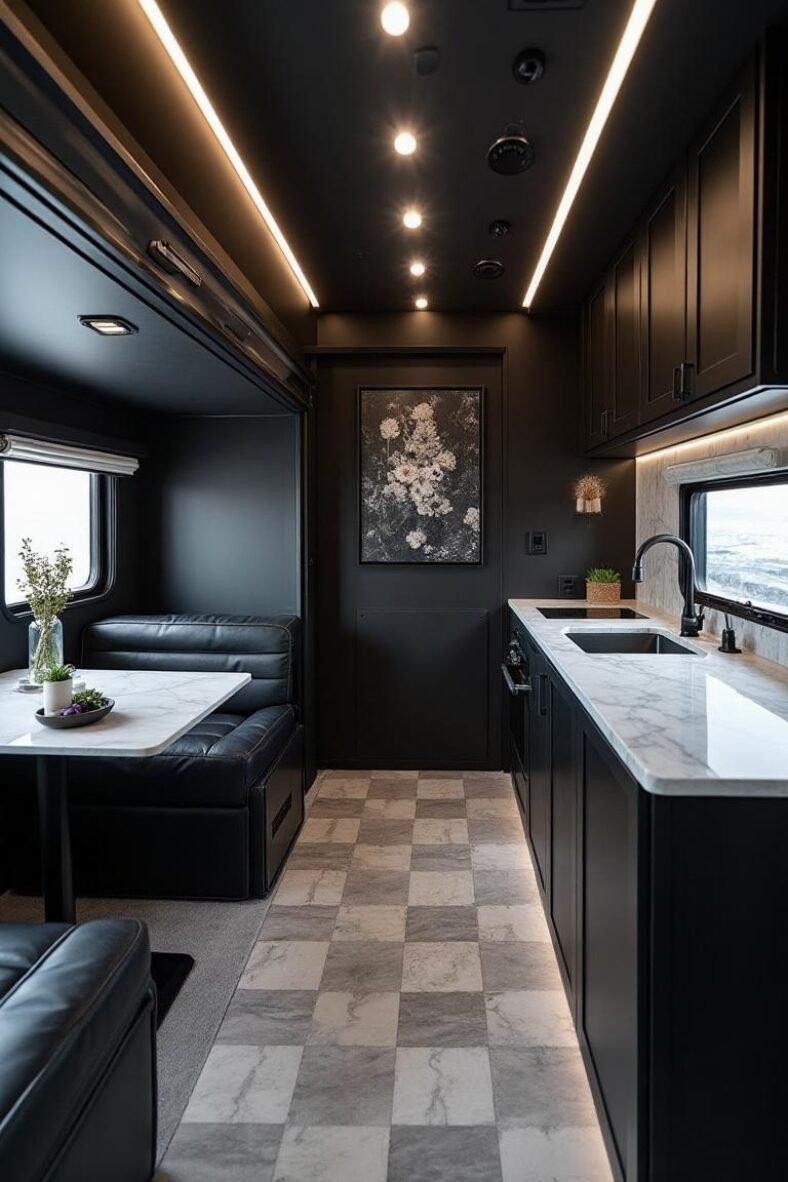 18 Modern and Delightful RV Decorating Ideas - Travels with Ted - Minimalist Motorhome Decor Ideas