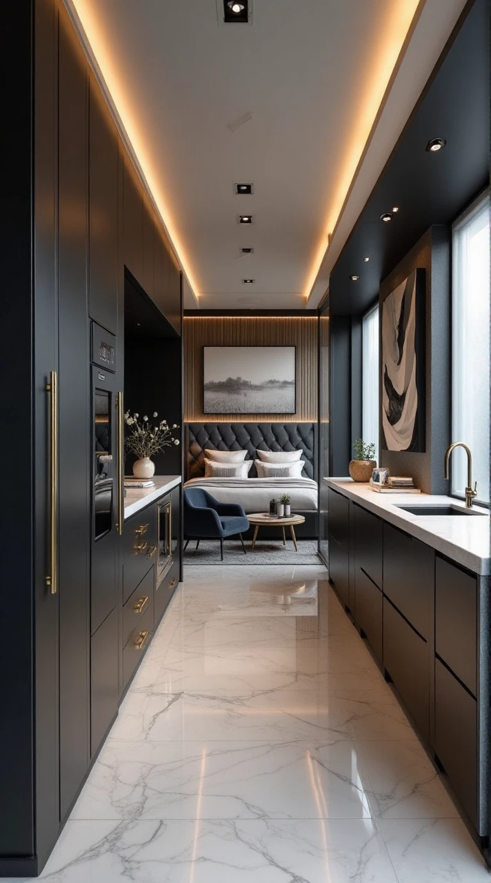 Sleek Sophistication - A Modern Luxury Studio Container