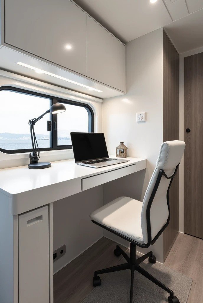 Effortless Clarity-Modern Minimalist RV Office