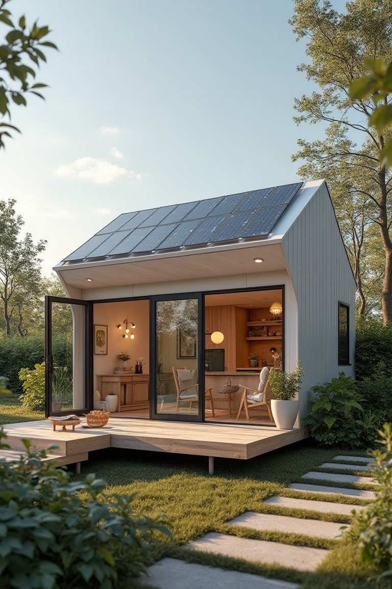 Nature’s Retreat - Modern Minimalist Solar Tiny Home