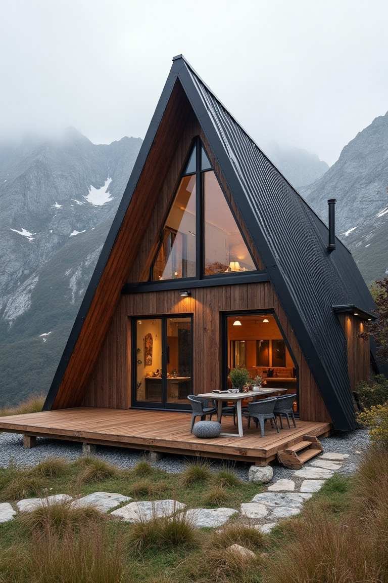 Woodsy Nordic A-Frame – Tiny Home with Mountain Soul