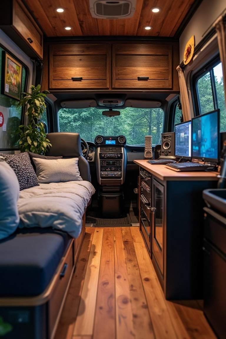 Musician's Mobile Studio – A Van Designed for Creativity on the Road