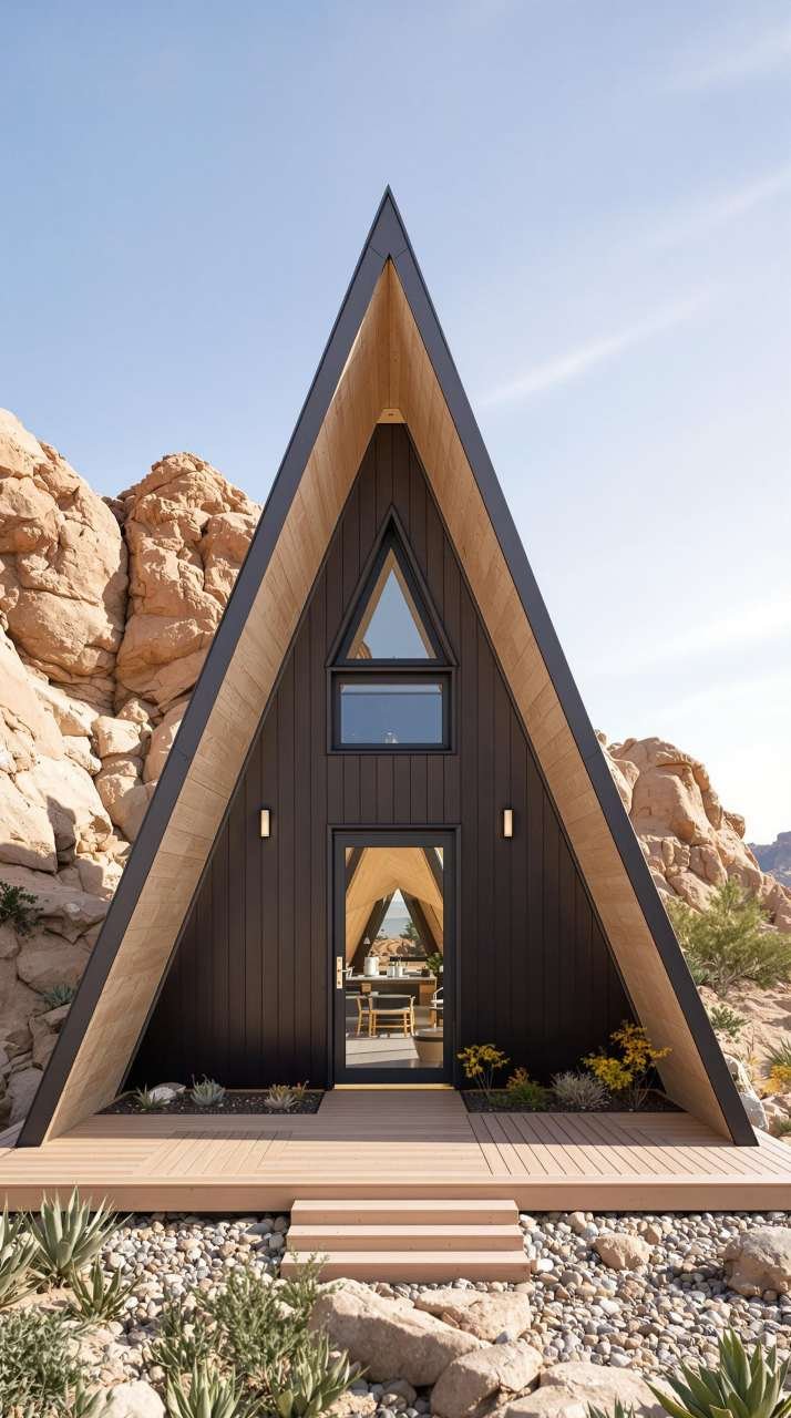Desert Peak Cabin – A Striking A-Frame Retreat in the Outback