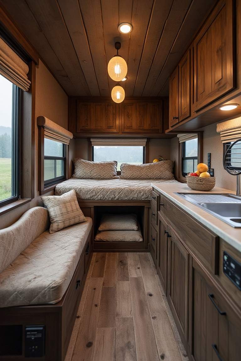 Rustic Cabin RV – Cozy Living with a Pet-Friendly Touch