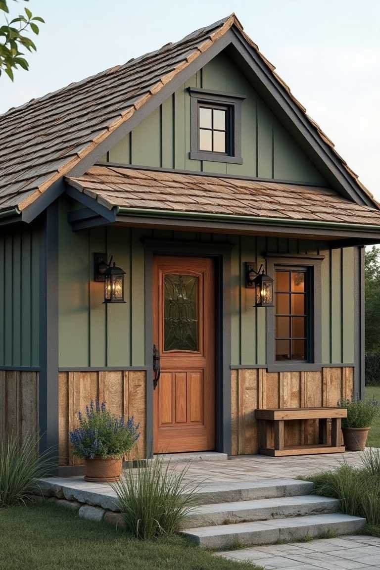 Rustic Charm Cabin – Reclaimed Wood Meets Cedar Shake Elegance